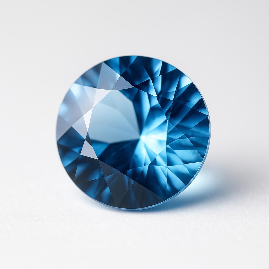 Natural Sapphire Loose Gemstone Ceylon Round Cut 9 ct 12x12 mm September Birthday Birthstone