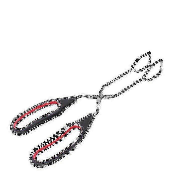 Stainless steel scissors and pliers with a comfortable grip, 12-inch multi-functional food tongs, for barbecues.