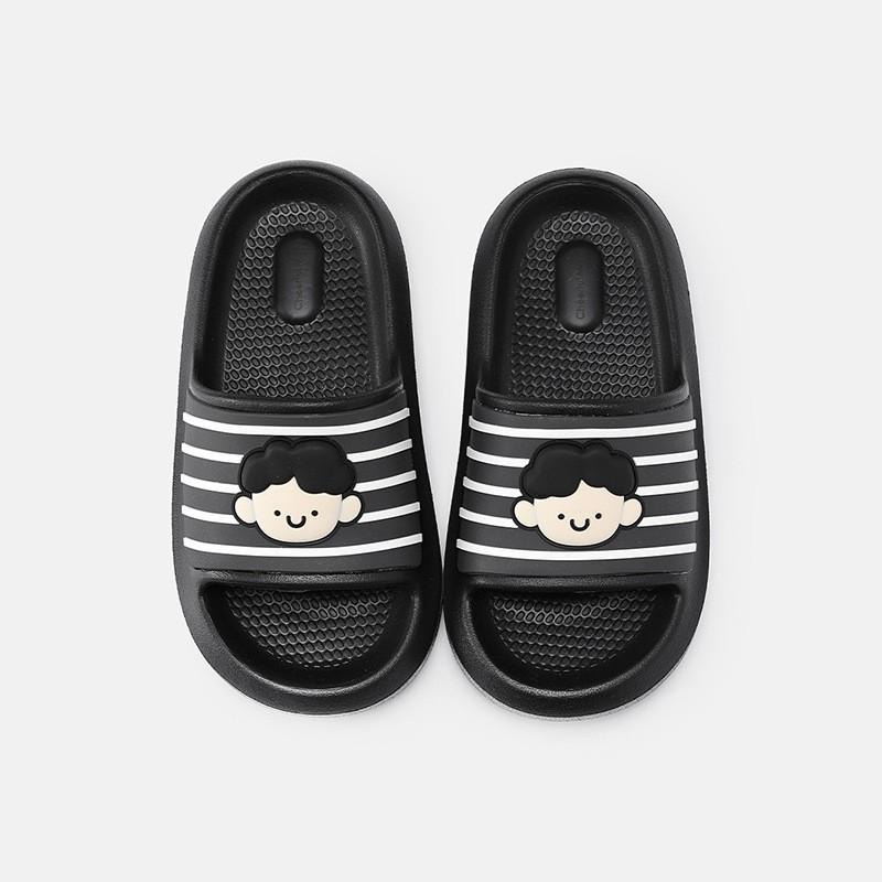 Kids Cartoon Slippers Boys Girls Non-Slip Bathroom Sandals Soft Sole Indoor Flip Flops