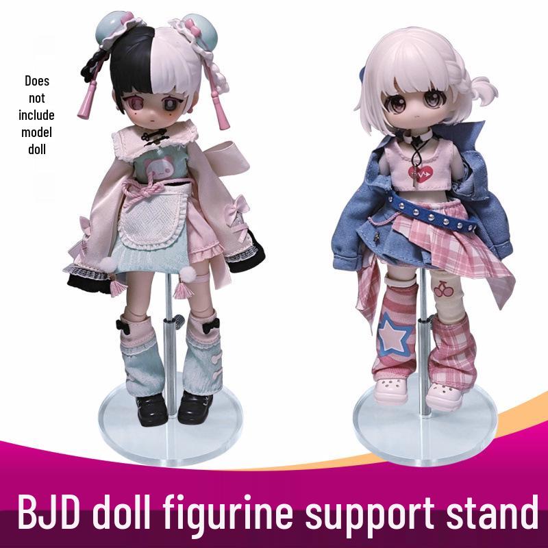Прозрачная подставка-лифтер для BJD кукол, 4-точечная поддержка для ob11, az, кукол с телом Fairy.