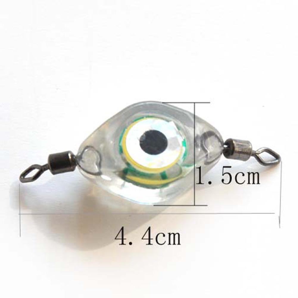 Fishing Lure Lamp Eye Shape Fishing Luminous Lure Waterproof Sensing Deep Drop for Seawater Freshwater for Underwater