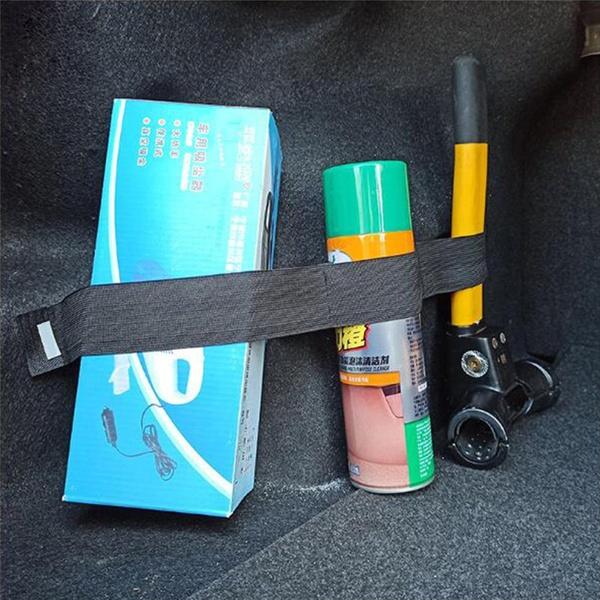 1Pc Car Trunk Organizer Elastic Fixing Belt Storage Bag Tapes Fire Extinguisher Fixing Belt Auto Interior Accessories