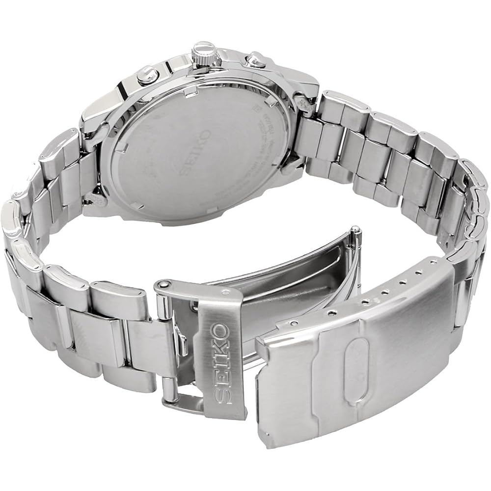 Мужские часы Seiko Chronograph Quartz SND193P Серебристые с таймером 1/20 секунды Импортная модель