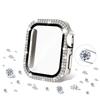Закаленное Стекло+Алмазный Чехол Для корпуса Apple Watch 46мм 40мм 44мм 42мм 41мм 45мм Блестящий Бампер Защита iWatch Серии 10 9 7 8 SE