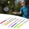 Badminton Racket Training Device Anti-Slip Handle Realistic Design Stainless Steel Construction Badminton Swing Trainer