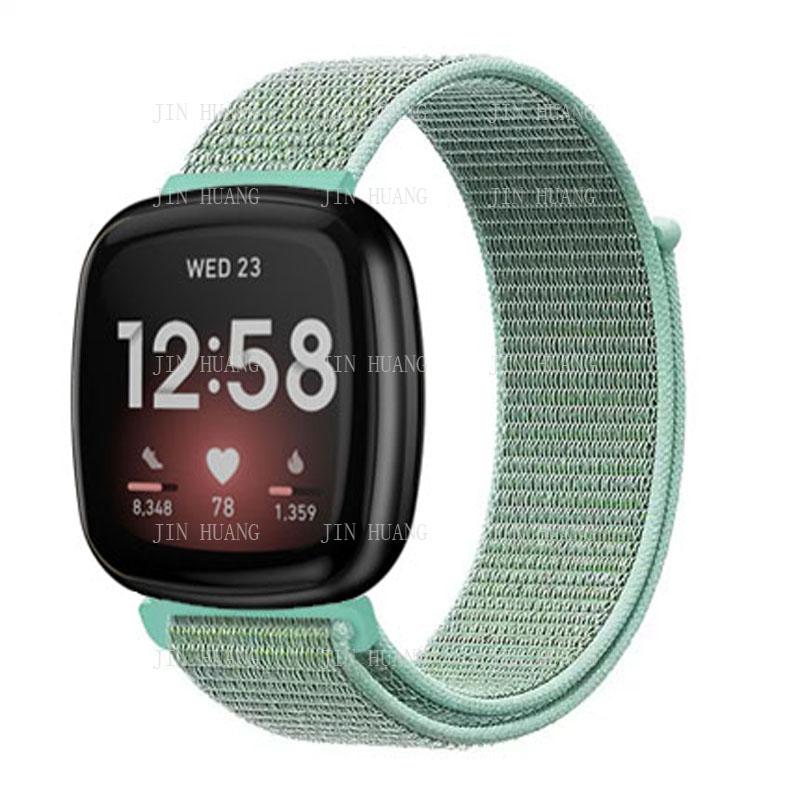 Нейлоновый ремешок для Fitbit Versa 4 3 2 Lite Сменный ремешок для умных часов Ремешок для Fitbit Sense 2 Петля Браслет