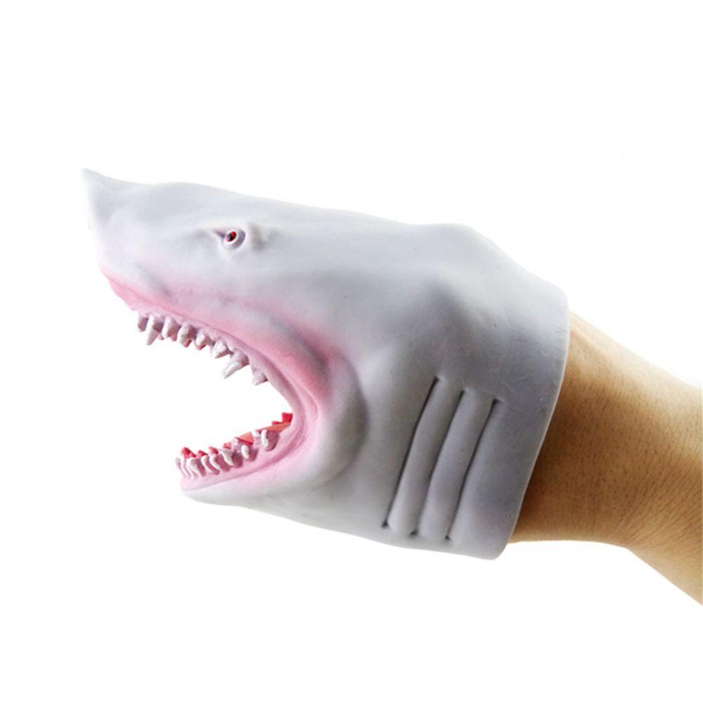 Props Finger Dolls Animal Toys Shark Dinosaur Animal Head Gloves Shark Hand Puppet Fingers Puppets