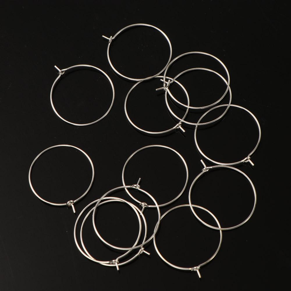 bottle Labeling Wire Hoops for Party,Bar Glass Tags Earring Hoop Material Glass Charm Wine Rings
