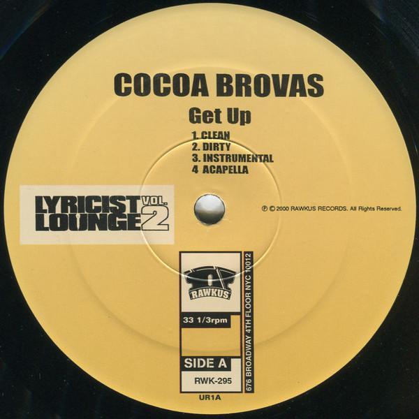 12-дюймовая пластинка COCOA BROVAZ ROYCE DA 59 Get Up Lets Grow RWK295 Rawkus 2000 US Rap HipHopRB Б/у