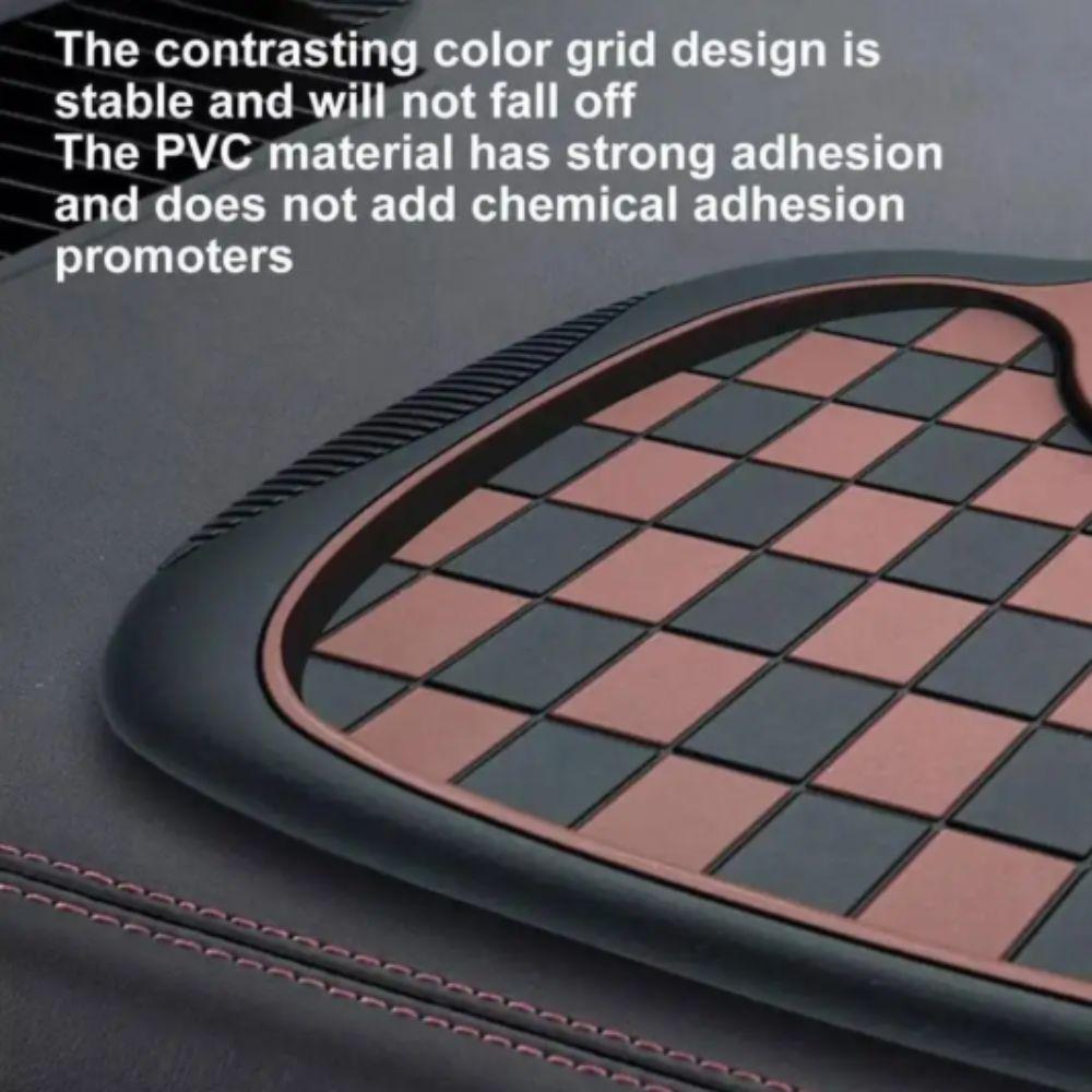 Three-In-One Design Car Phone Holder Non-Slip Pad Phone Holder Auto Organization