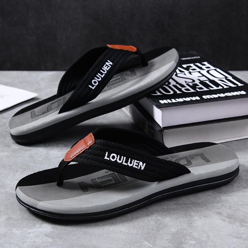 Summer New Wear-resistant Anti-skid Beach Fashion Trend Clip Foot Thick Bottom Flip-flops