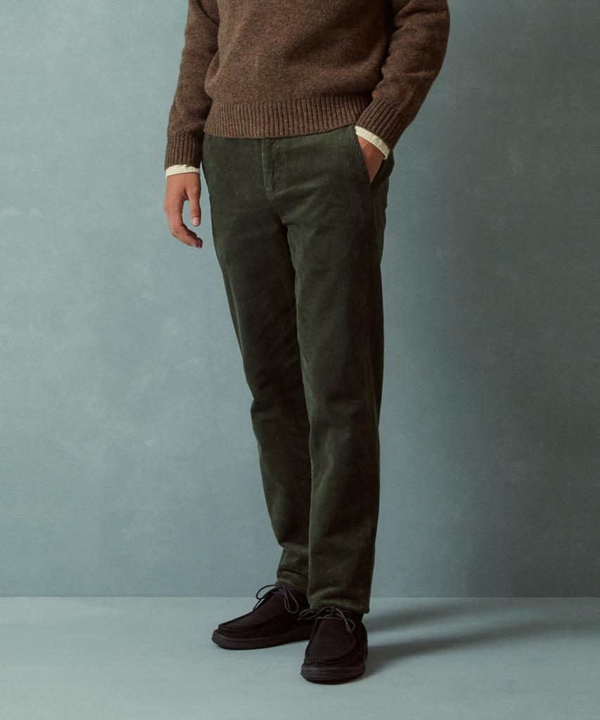 Брюки из вельвета BROOKS BROTHERS Slim Fit 8W (зеленый) (Bbpcmnf402)