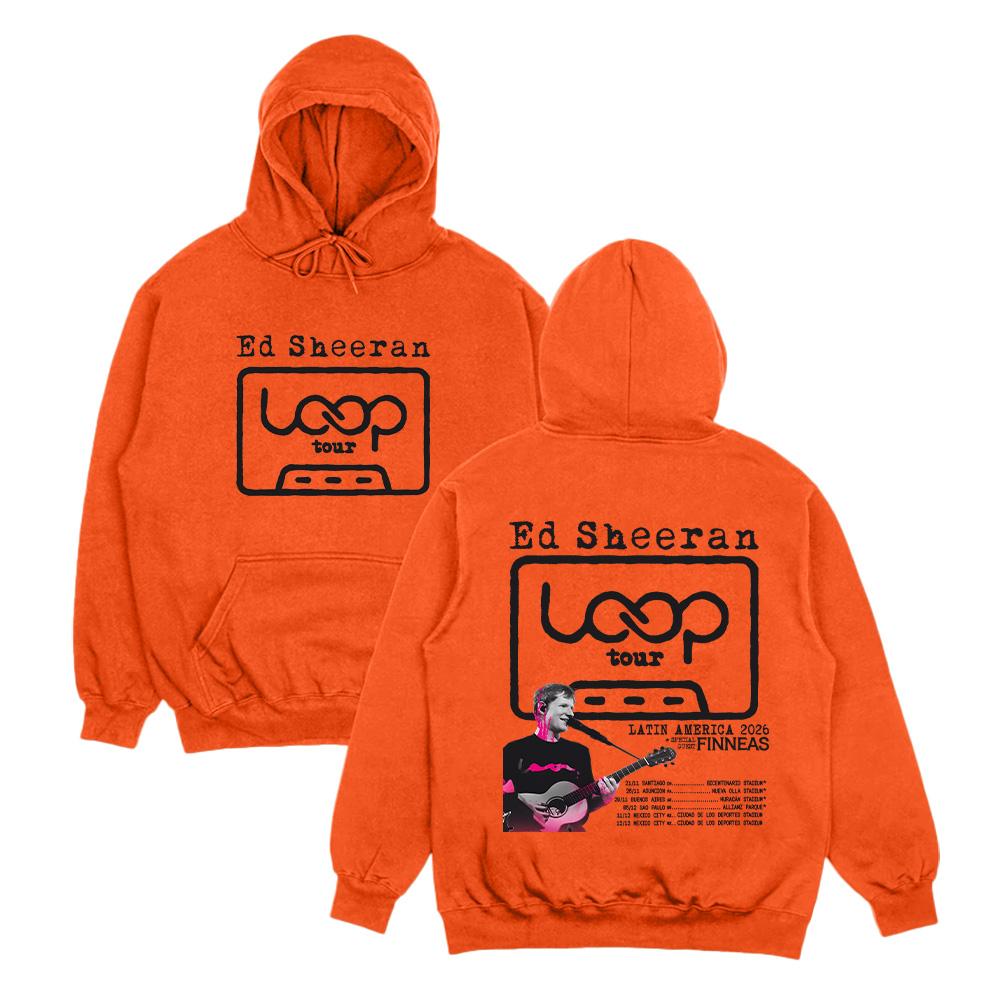 Ed Sheeran Loop Tour LATIN AMERICA 2026 Hoodies Graphic Sweatshirts Men Fashion Women Casual Clothing Fall Streetwear