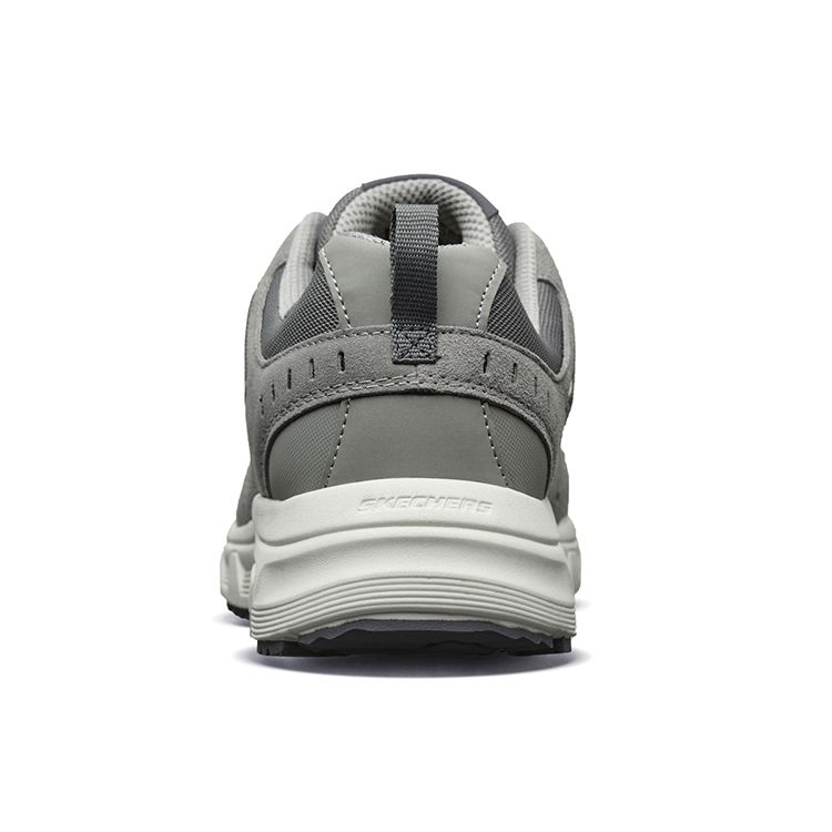 Skechers Oak Canyon Тканевые кроссовки на шнуровке Прочные Легкие Низкие Повседневные Мужские кроссовки Серый Белый 51893-GYW