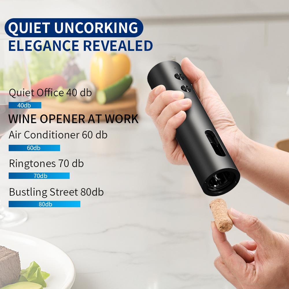 New Electric Wine Opener Rechargeable Wine Accessories Wine Bottle Opener Automatic Corkscrew for Home Party Wedding 6