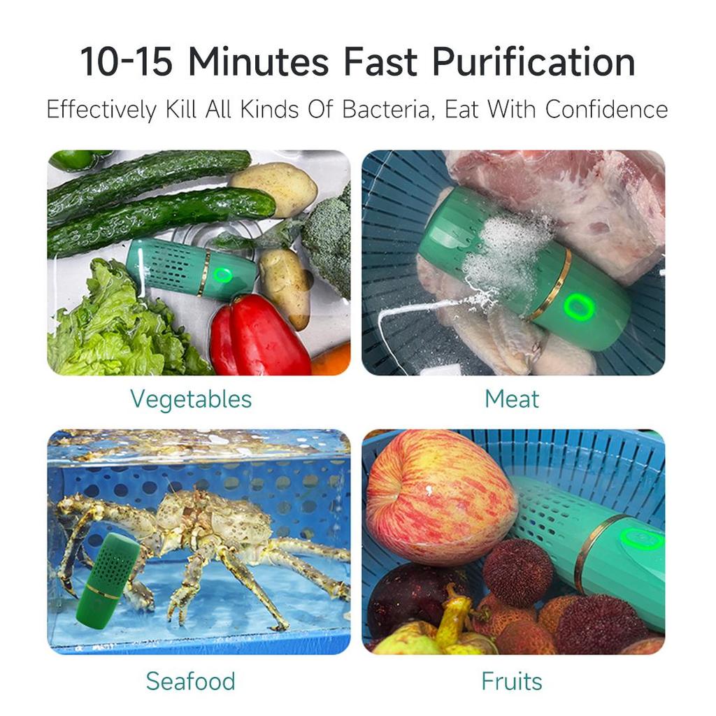 Fruit And Vegetable Washing Machine Hormone Reduction Bacteria Killing Cleaner Device for Cleaning Fruit,Vegetable,Rice,Tableware