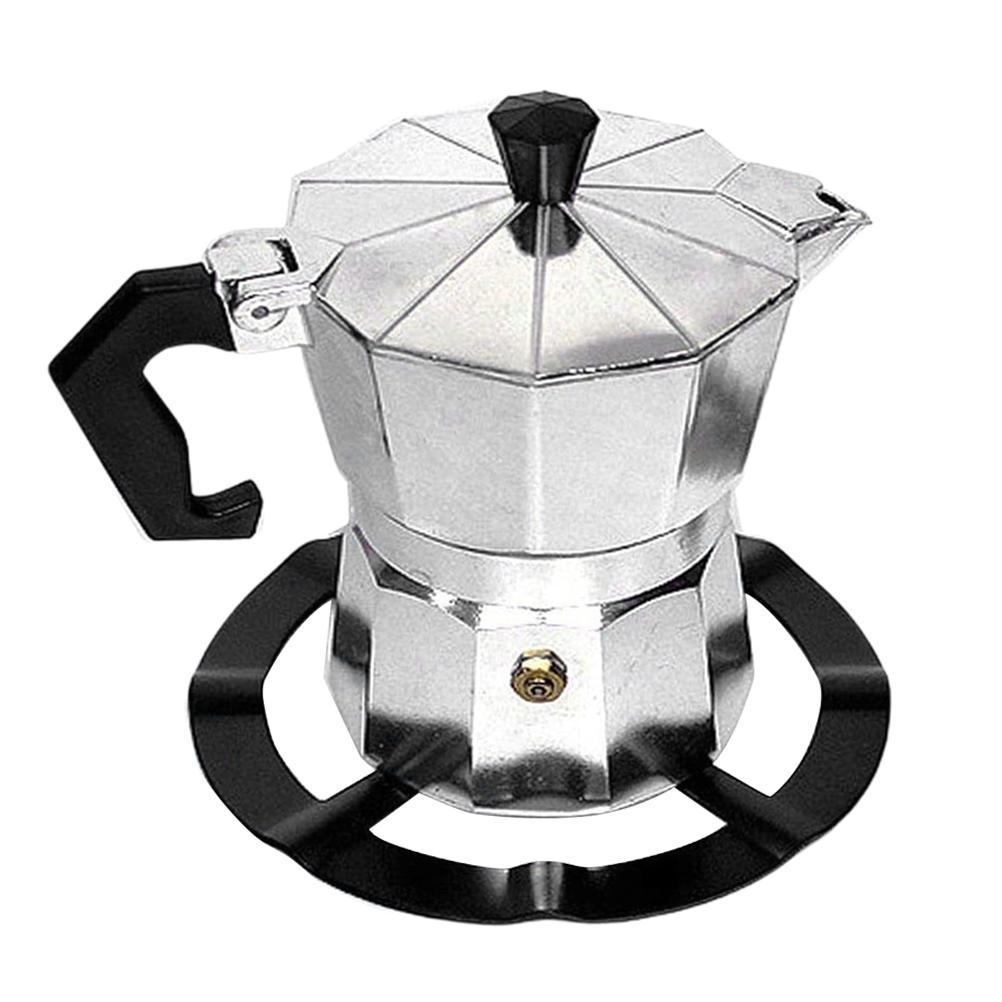 Подставка для кофейника Moka Pot, стальной держатель для кофейника, газовая плита, опорное кольцо, решетка для газовой плиты, кухонная стойка