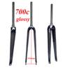 650C 700C Racing Road Bicycle Glossy Matt 3K  Full Carbon Fibre Fork Track Fixed Gear Bike Front Fork