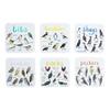 6Pcs Bird Pun Drink Coaster Placemats Funny Drink Coaster Cups Mat Art Bird Square Coaster for Home Kitchens and Bar