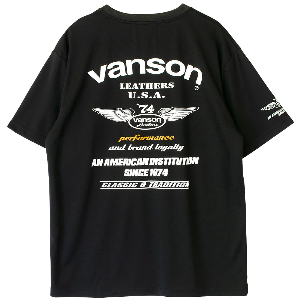 Vanson Streetwear Сетчатая футболка, Черный
