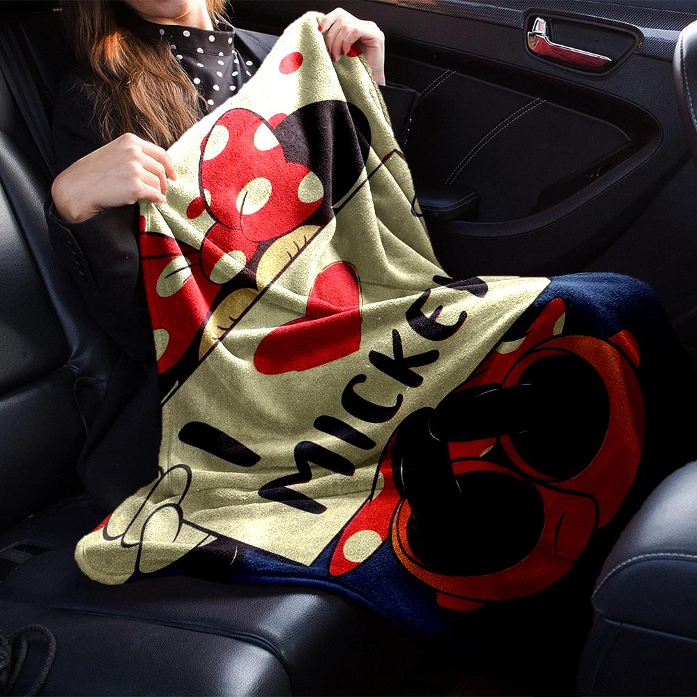 Love Mickey Mouse Blanket Soft Throw Blanket For Home Bedroom Bed Sofa Travel Office Solid Christmas Blanket