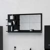 VidaXL Bathroom Mirror Black 90x10.5x45 Cm Particleboard