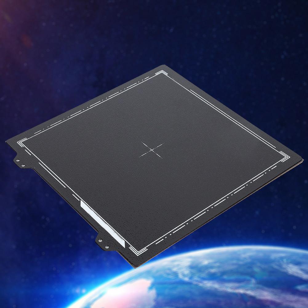 Черная Порошковая Пластина из Пружинной Стали для Prusa Anet CR 20 220мм Магнитная Наклейка Сторона B