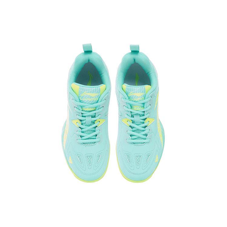 Li-Ning Кроссовки Eagle Eye 2.0 из синтетической кожи с амортизацией, нескользящие, износостойкие, с низким верхом, унисекс, зеленые APTT005-4