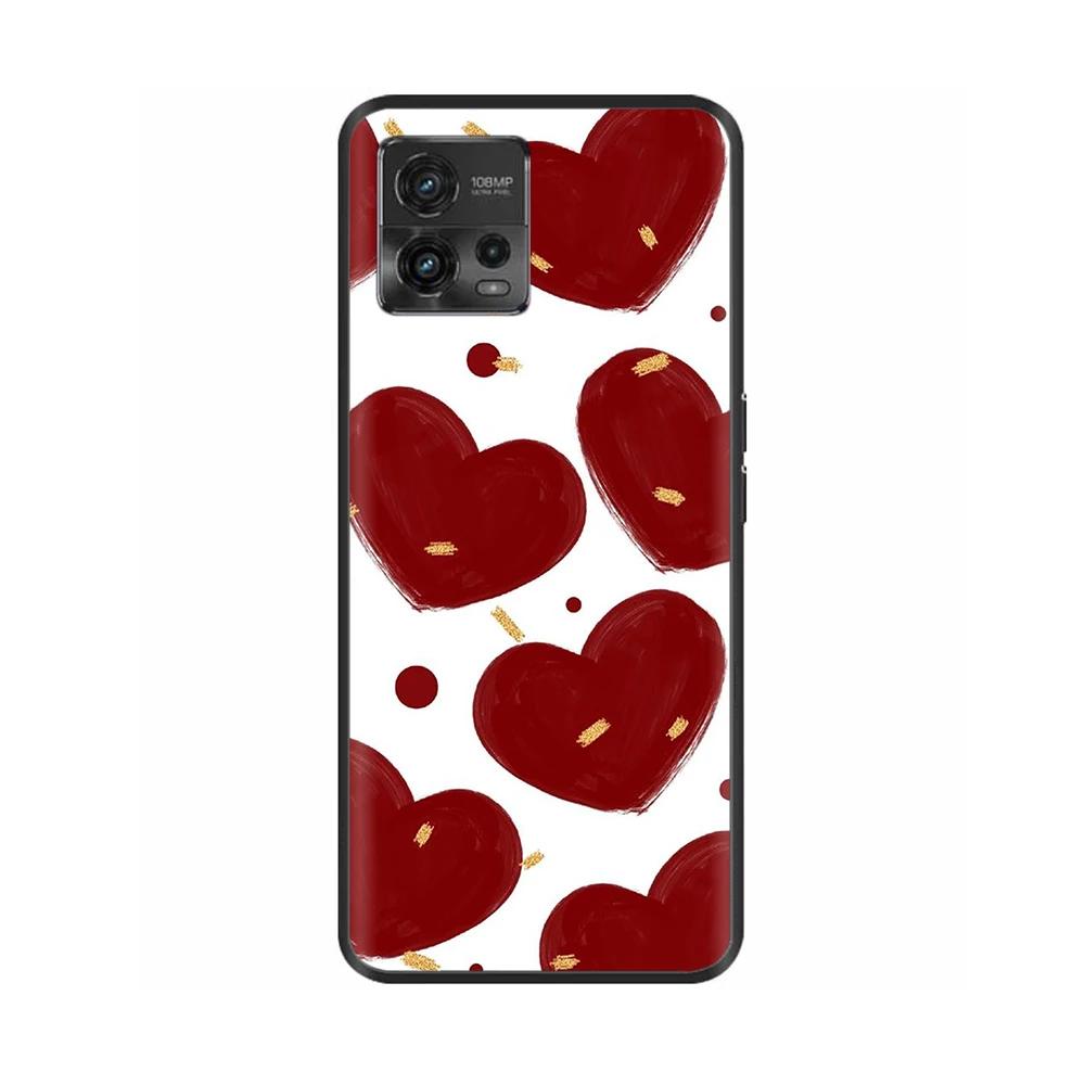 For Moto G72 Case Couple Panda Phone Back Cover For Motorola G72 Cover MotoG72 G 72 Protective Soft Liquid Silicone Funda Bumper