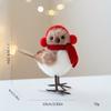 Рождественское пенопластовое украшение в виде птички - Украшение с красным шарфом и шляпой для рождественской елки и праздничного декора