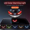 Suction Cup Mount Solar Demon Eye Light Vehicle Signal Lights  Car Roof Decoration