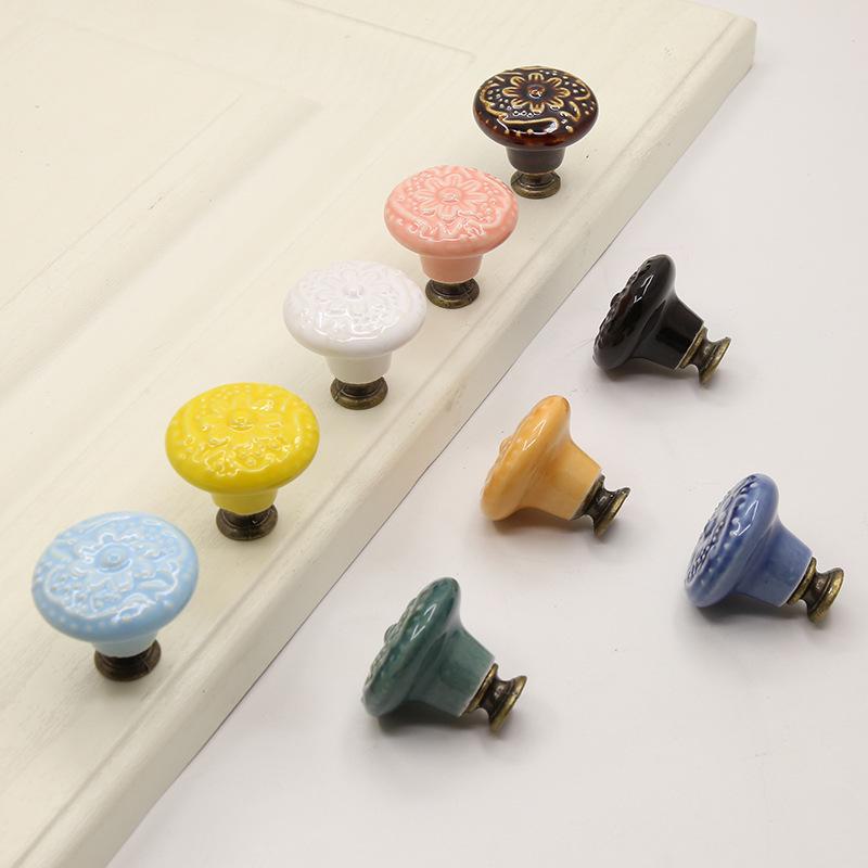 Круглая ручка из цинкового сплава для шкафа для кухни и мебели