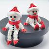 Cute 3D Printing Christmas Decoration Snowman Elk Santa Claus Xmas Pendant Figurines Ornaments Holiday Display