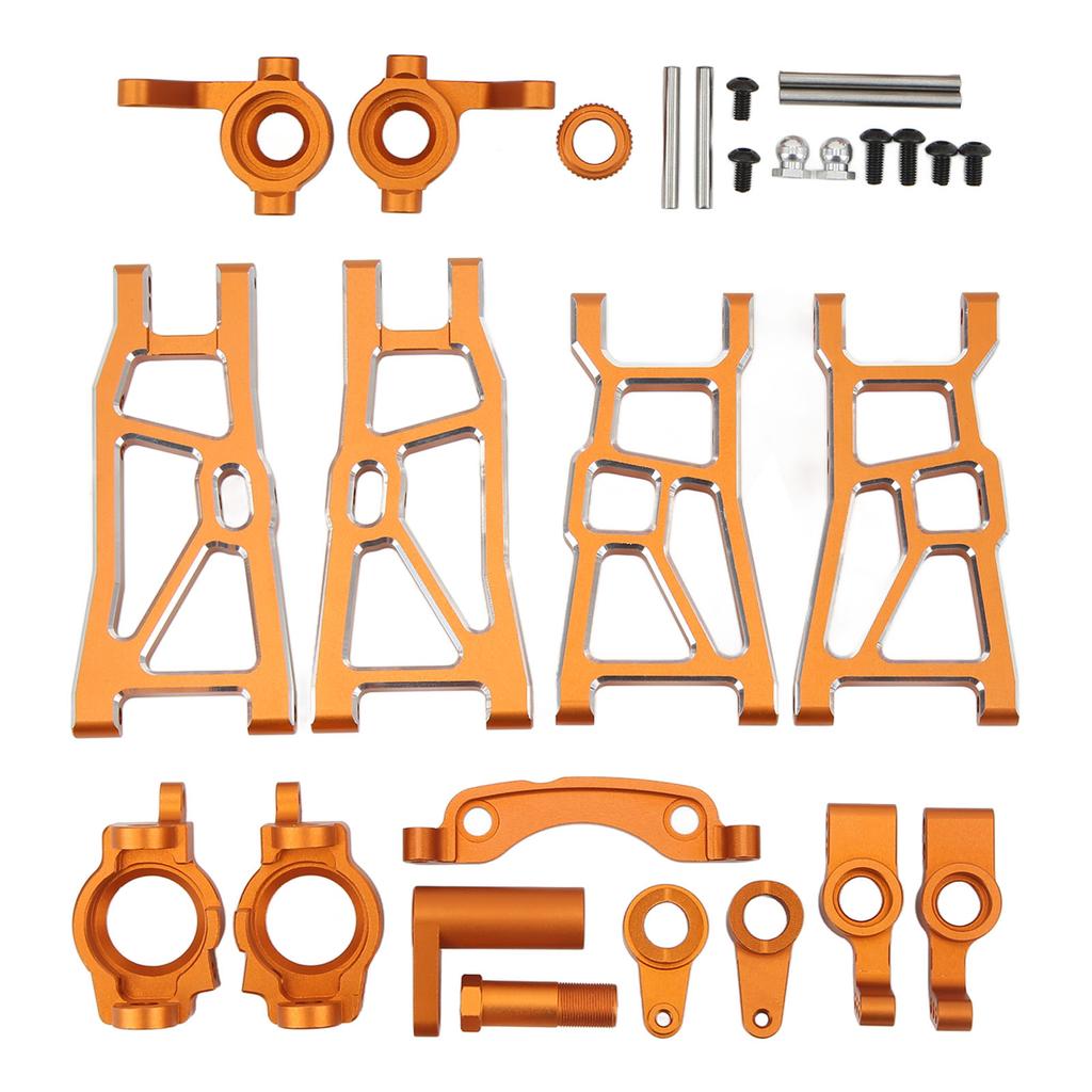 RC Upgrade Parts Kit Aluminium Alloy High Strength Suspension Arm Steering Assembly Set for ZD Racing 10 1Celsius10