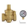 DN25 1" Brass Adjustable Water Pressure Reducing Regulator Valves With Gauge