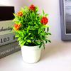 Цветок Роза Мини в горшке Украшения для дома Настольные сувениры Декор для подарка
