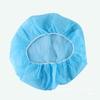 White Disposable Bouffant Cap - Non-Woven Hair Net Hat for Work or Bath, Black Thick Short Hair Coverage