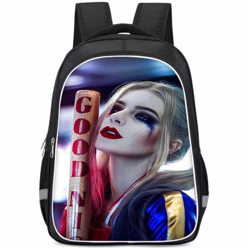 Школьный рюкзак Harley Quinn большого объема, легкий, из ткани Оксфорд, для детей