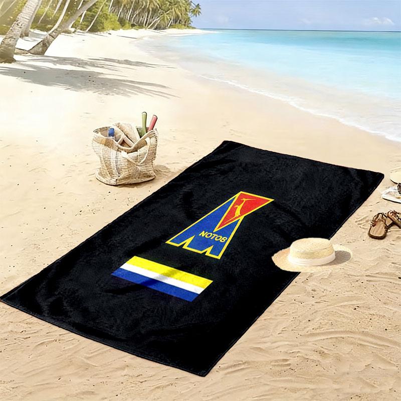 Motor Spirit Print Beach Towel, Large Soft Quick Dry Towel for Beach Camping Swimming
