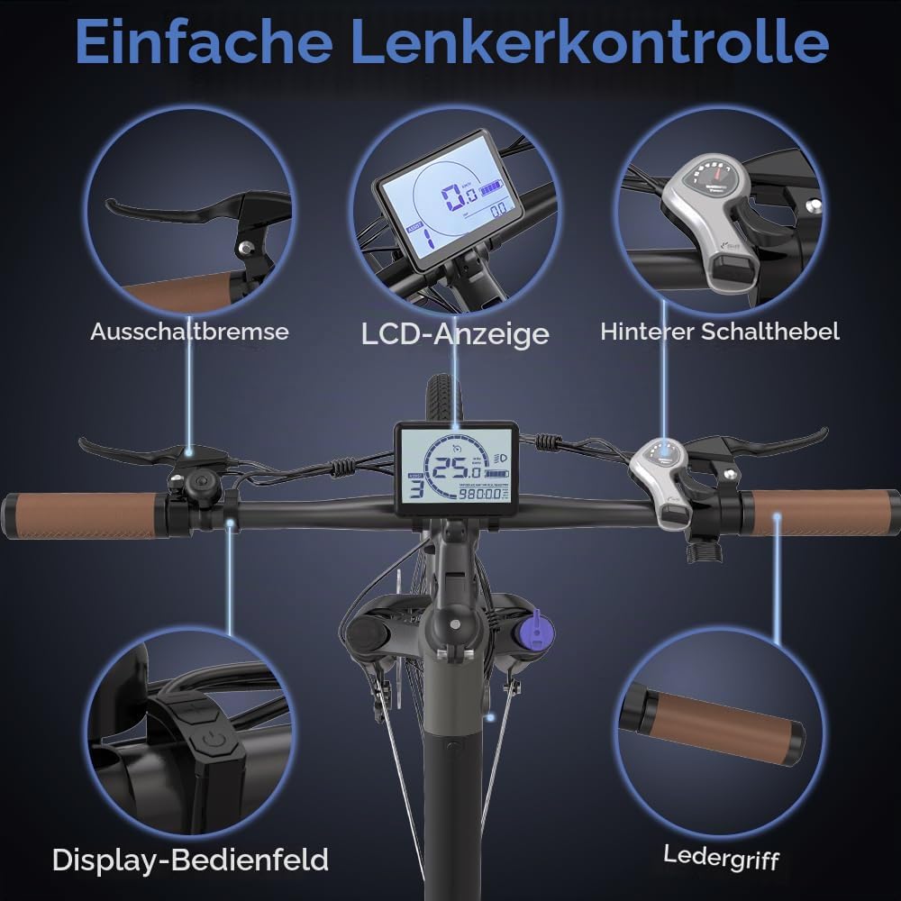 Fafrees F26 PRO Bicycle, E-bike with App, 26 Inch 250 W 42 N.m Mountain Bike with Battery 36 V/15 Ah Shimano 120 kg IP54