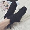 Knitted Woolen Snow Boots Women  Winter Creative Korean Plush Fashion Cotton Shoes Trend Anti Slip Warm Flat Casual Shoes