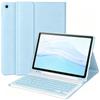 Индивидуальный тисненый чехол для планшета Samsung Galaxy A9+ и Bluetooth-клавиатура с бесшумной мышью - Многоязычный (Французский, Немецкий, Испанский)