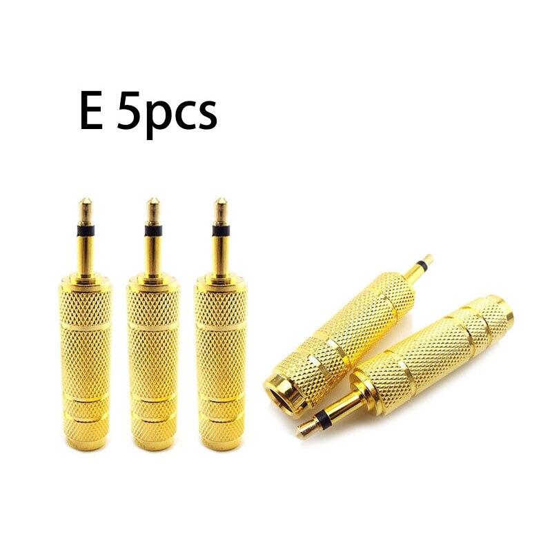 5 шт., штекер 6,35 мм к разъему 3,5 мм, аудиогарнитура, микрофон, адаптер для гитары, переходник 6,5 мм «папа» на разъем «мама» 3,5 мм, Aux кабель