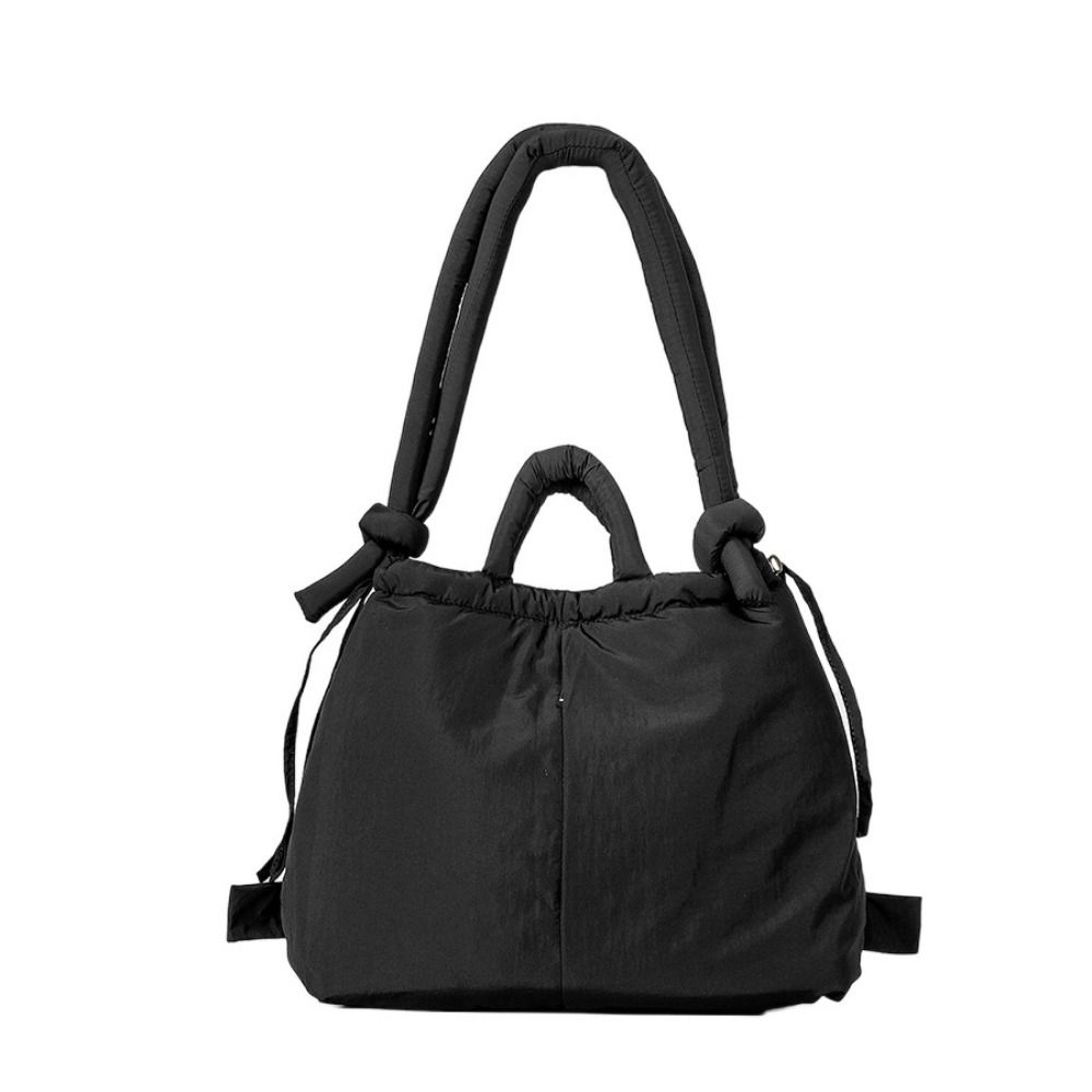Casual Soft Nylon Padded Tote Bag Large Capacity Quilted Women's Handbags Puffy Lightweight Crossbody Bags Shopping