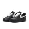 Nike Кроссовки Air Force 1, нескользящие, износостойкие, увеличивающие рост, низкие, для скейтбординга, унисекс, черные с белым, FZ0627-010(Команда577-)