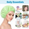 Reusable Bath Hair Cap Thickened Double Drying Hair Cap New Waterproof Shower Caps  for Women