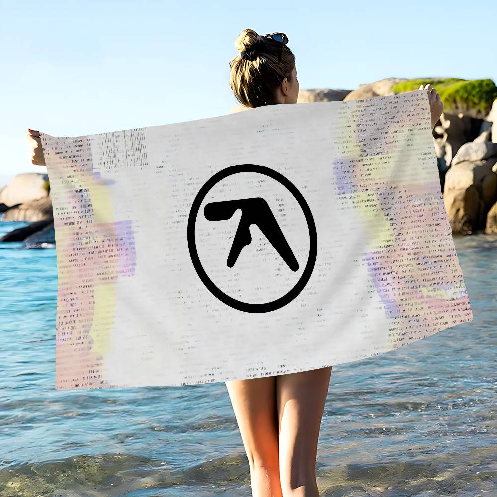 A-Aphex Twin Микрофибра С принтом Пляжное полотенце Альпинизм Йога Пляж Плавание Бег Впитывающее Мягкое полотенце