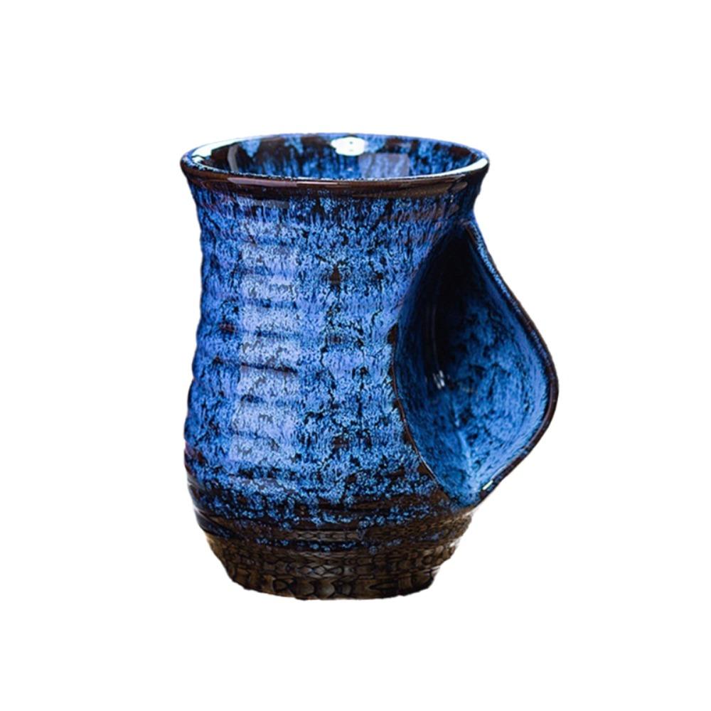 Жаростойкая глазурованная керамическая кофейная кружка градиентного цвета, печная чашка, чашка для воды, чашка для чая, подарок