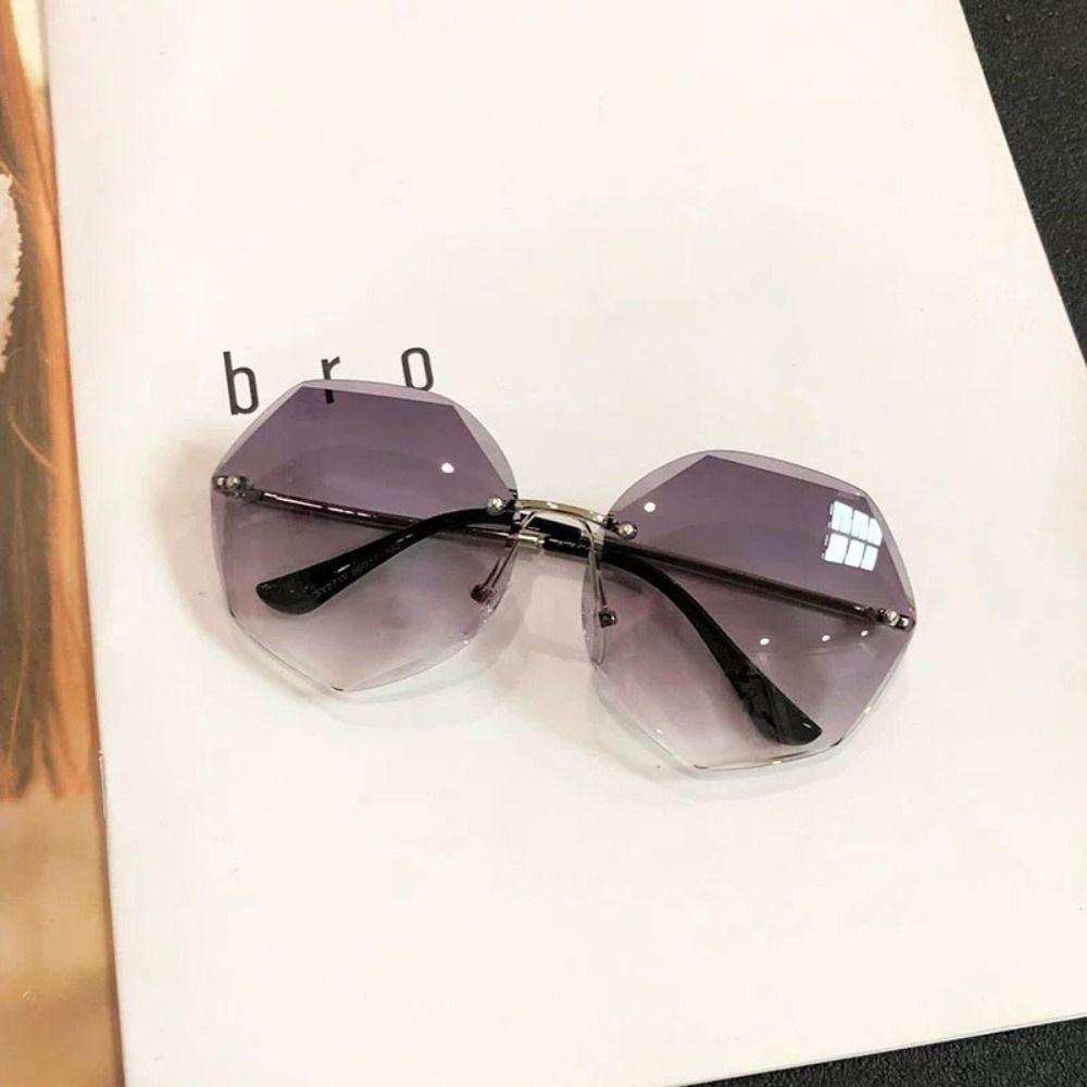 Retro Gradient Sunglasses Punk Driving Glasses Korean UV Protection Shades  for Women Man