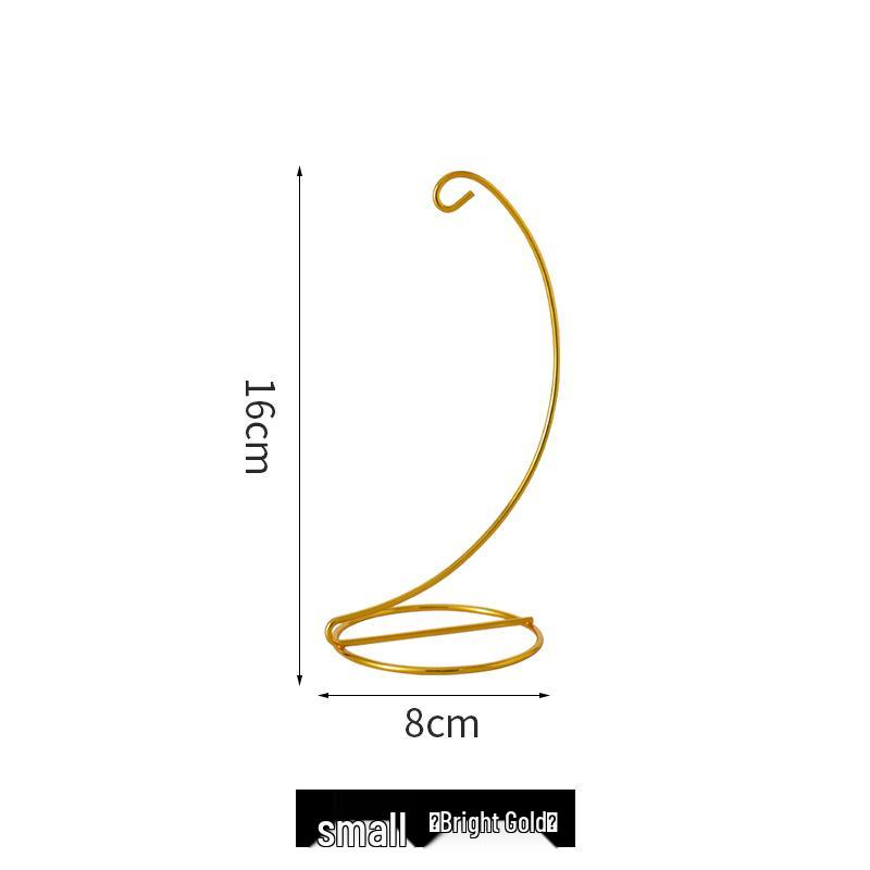 Modern Minimalist Hanging Glass Sphere with Iron Stand for Plants